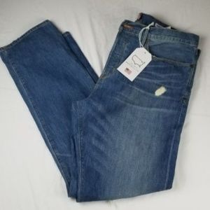 38 X 32 LUCKY BRAND 121 HERITAGE SLIM BUTTON FLY